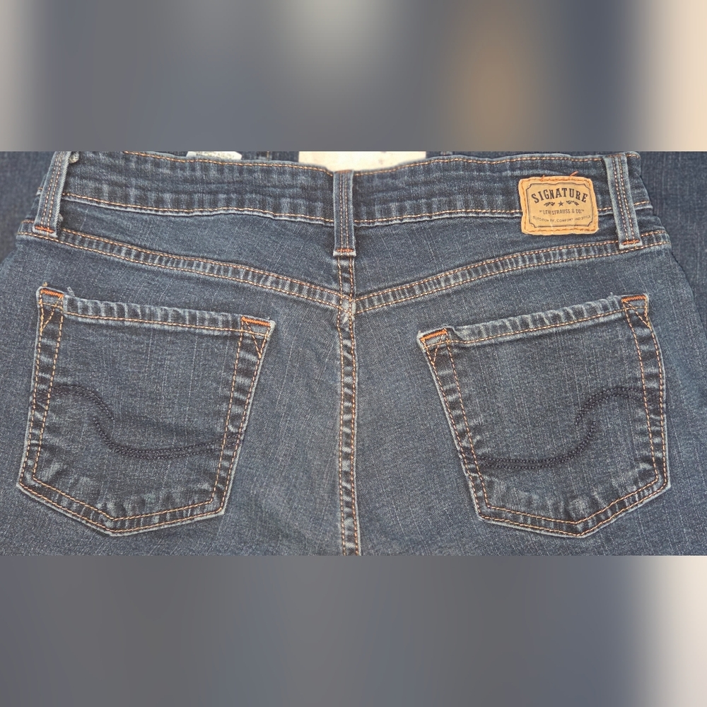 A02_ Signature Women's Dark Blue Boot Cut Jeans